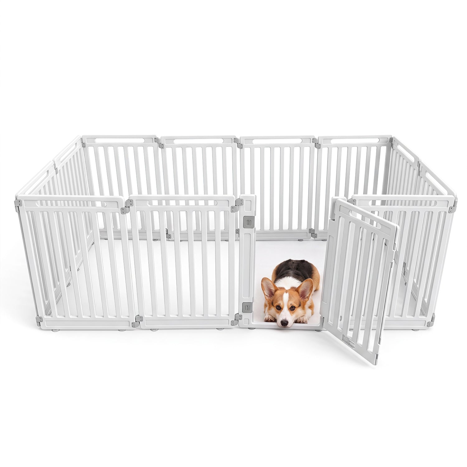 12-Panel Dog Playpen 31.5" Height Indoor Outdoor Pet Fence
