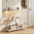 32" Console Table with Power Outlets and RGB LED Lights