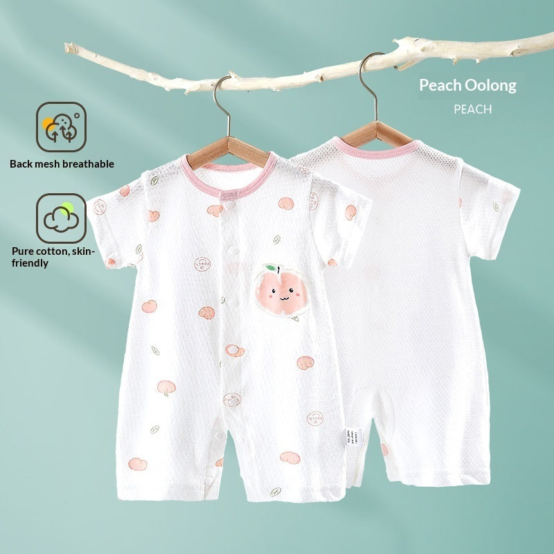 Baby Summer Thin Short-sleeved Jumpsuit