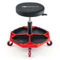 330 LBS Capacity Pneumatic Rolling Mechanic Stool with Padded Seat