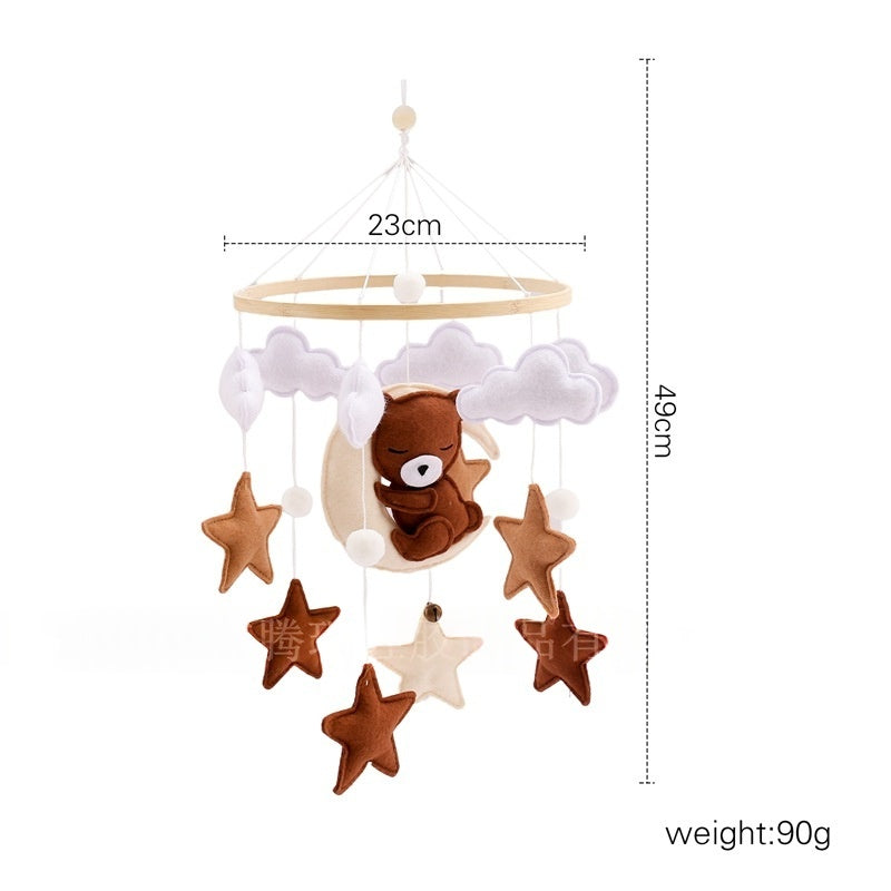 Crib Rattle Three-month-old Newborn Stroller Crib Headboard Rattle