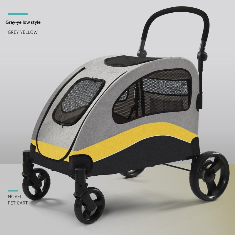 Medium-to-large Lightweight Foldable Pet Stroller Cat Stroller