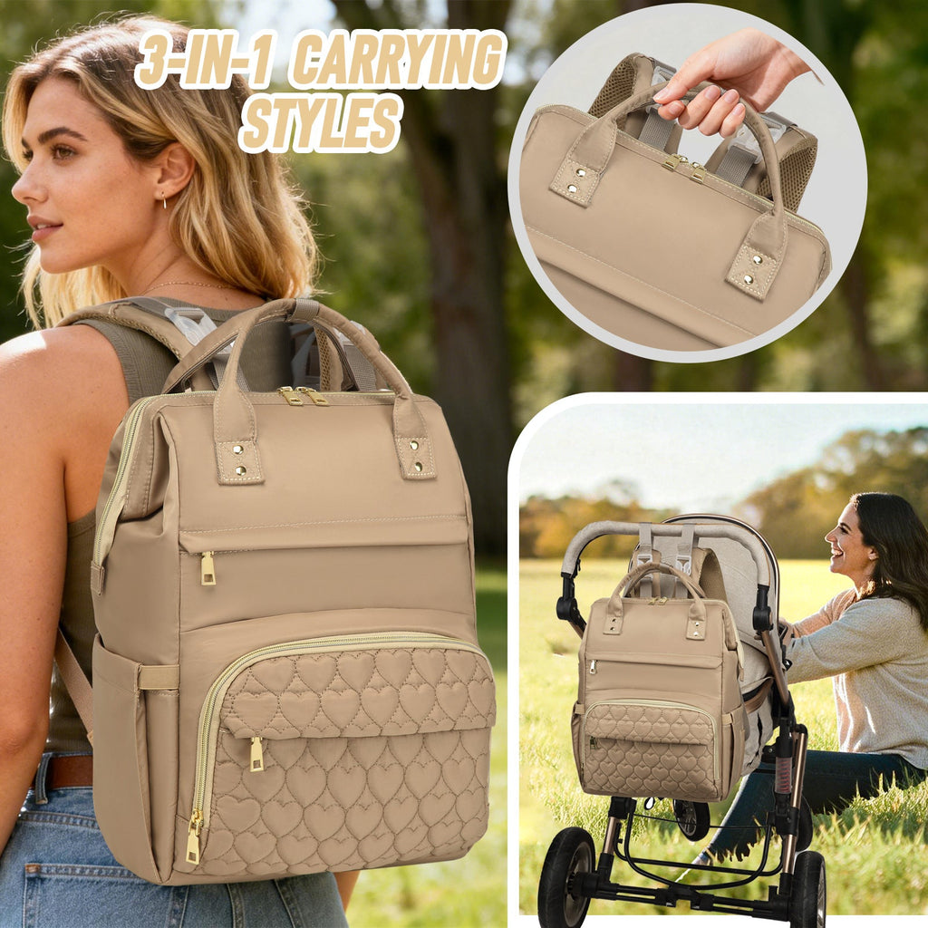 Large-capacity Moms Diaper Stroller Hanging Bag, Insulated
