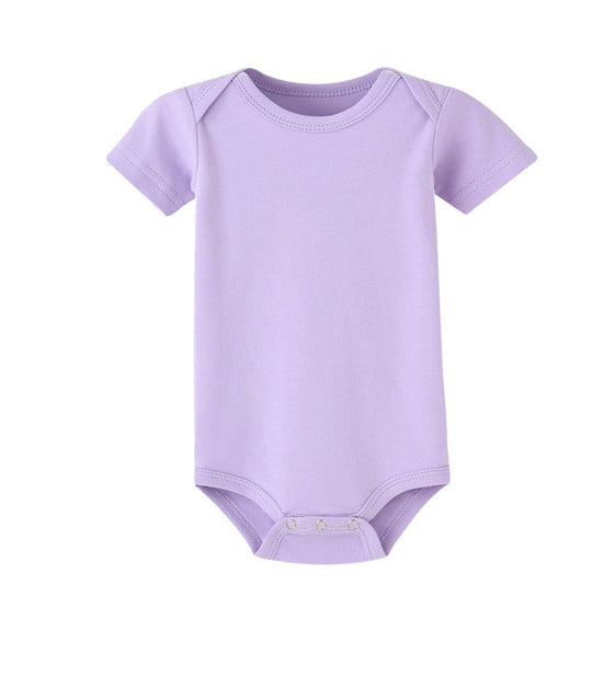 Summer Triangle Solid Color Short-sleeved One-piece Romper