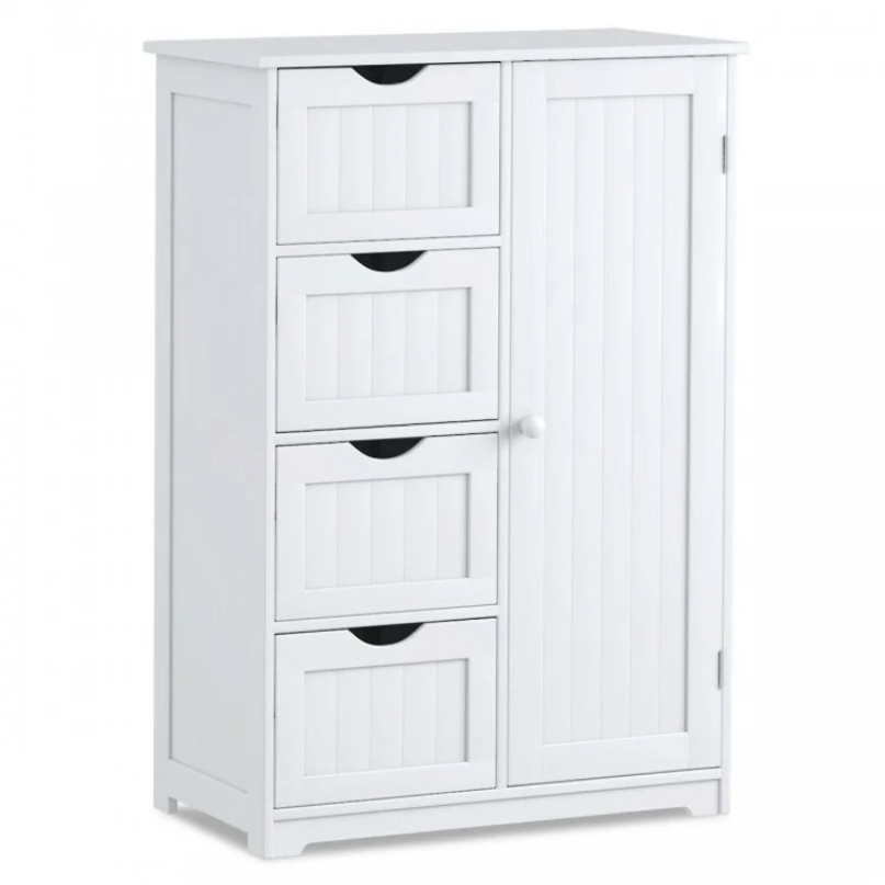 Laundry Room Bundle: Wooden Cabinet Wall-Mounted Bathroom Storage Clothe Dryer Laundry Basket