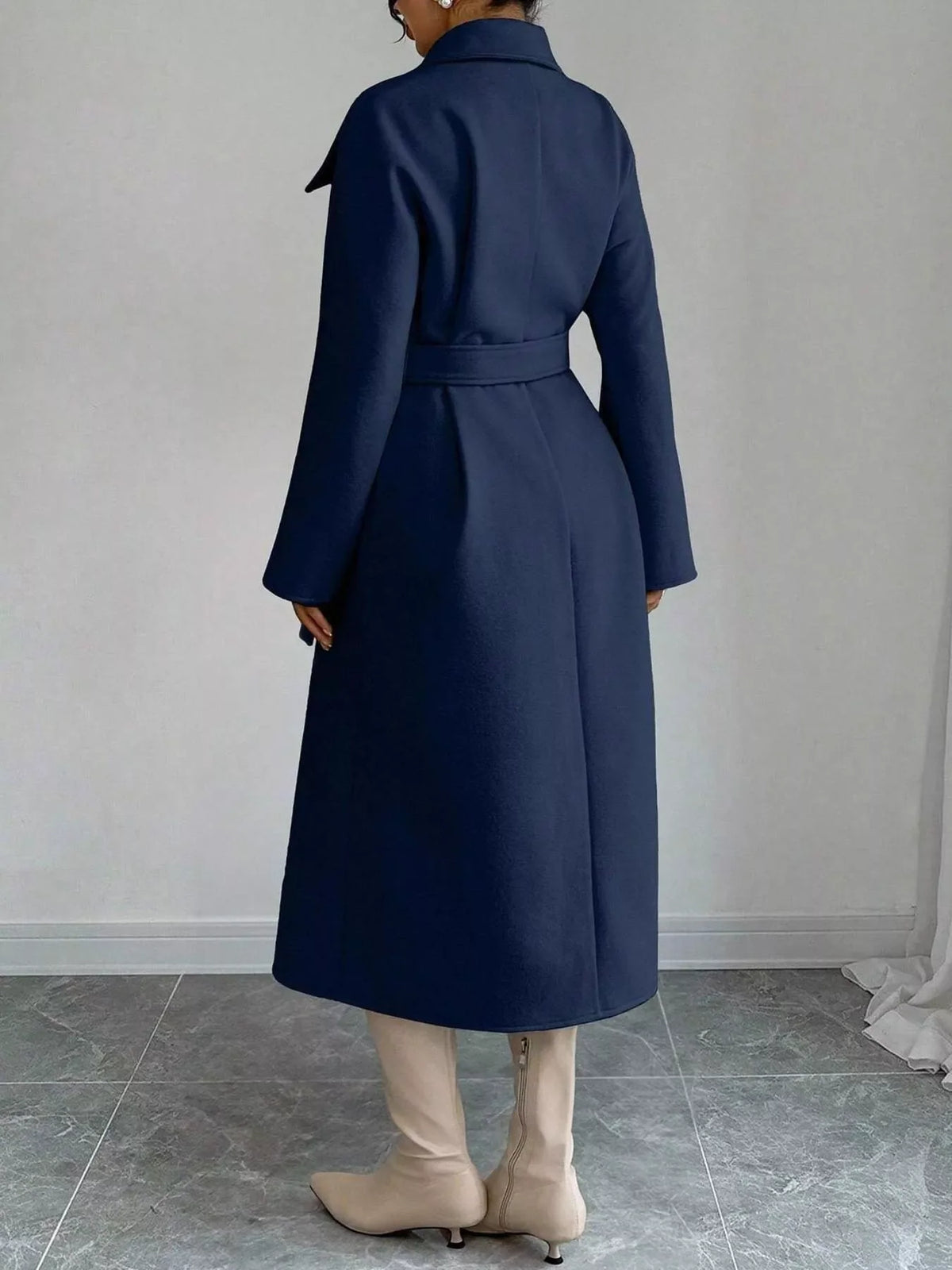 Double-Breasted Longline Coat