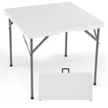 34 Inch Square Folding Card Table with Carrying Handle