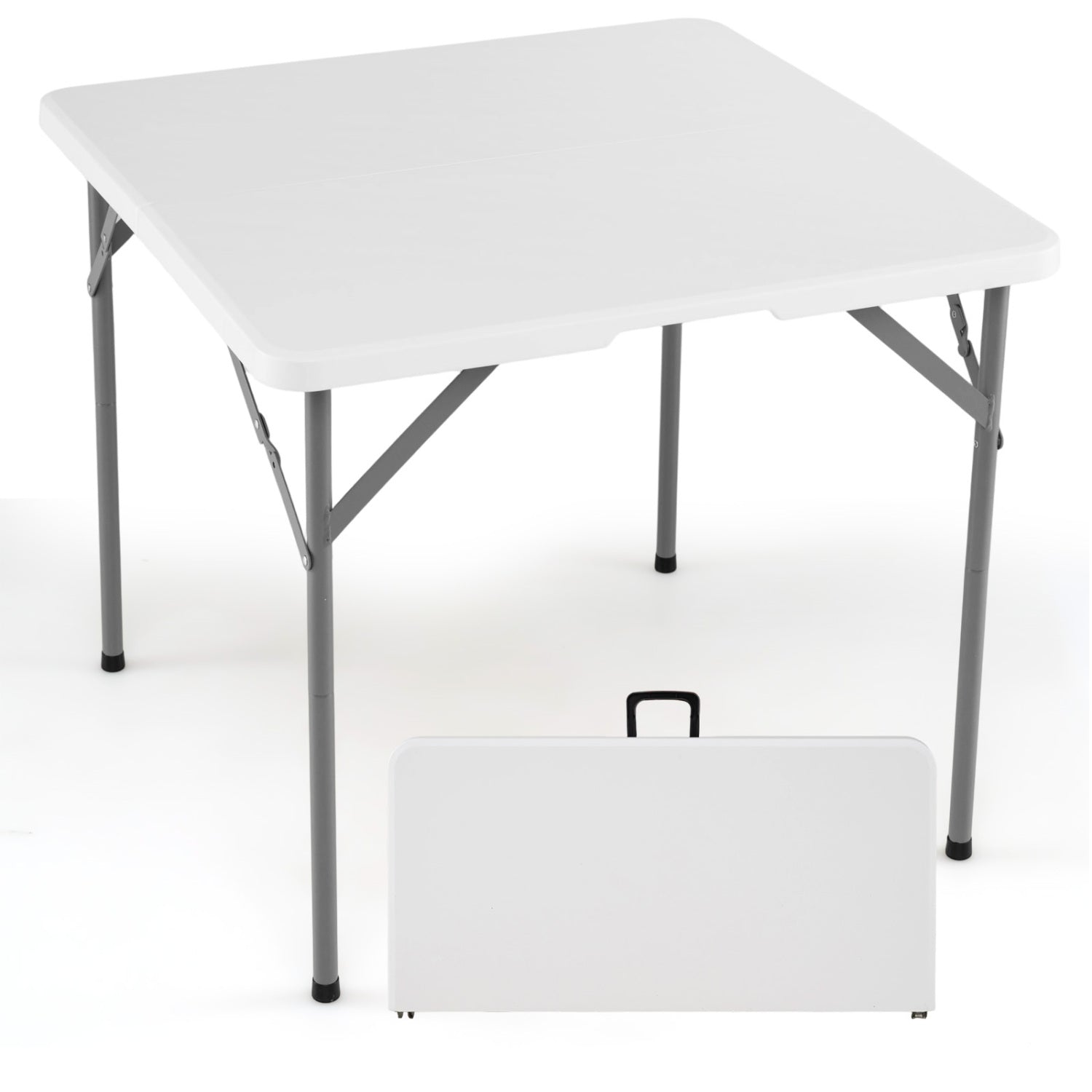 34 Inch Square Folding Card Table with Carrying Handle