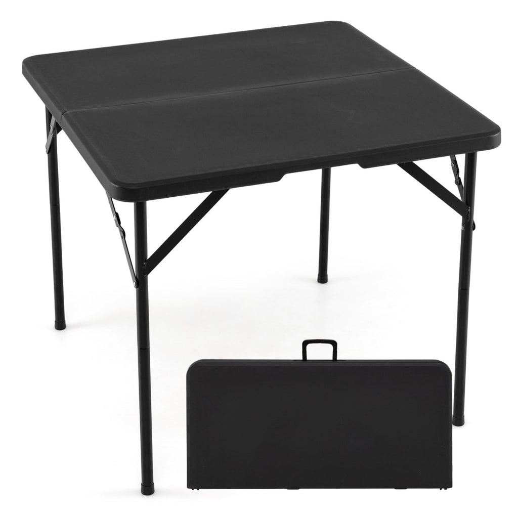 34 Inch Square Folding Card Table with Carrying Handle