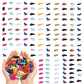 150 Pack 3D Printed Mixed Mini Animals, Random Assorted Tiny Animal Figurines For Miniature Decor, Party Favors, DIY Crafts, Gift Fillers