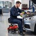 Rolling Mechanic Stool with Adjustable Height & Tool Trays