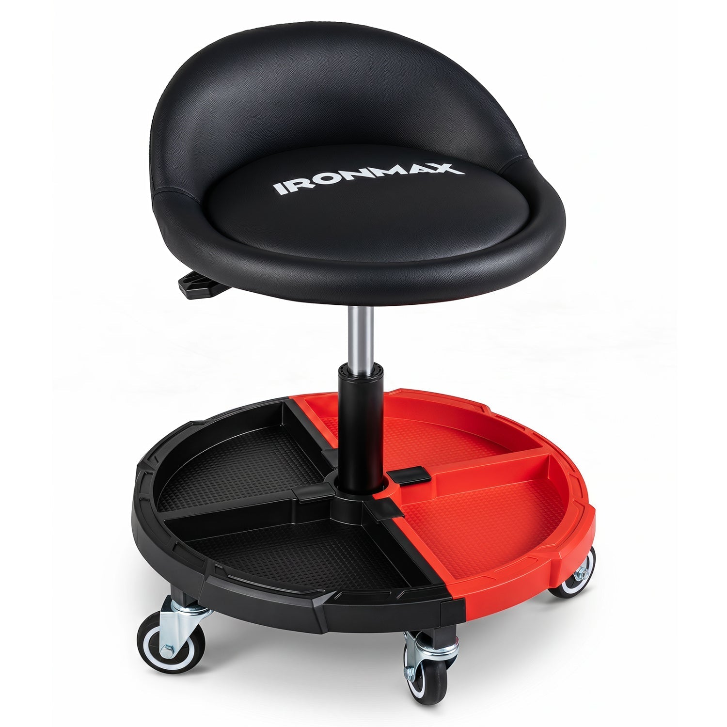 Rolling Mechanic Stool with Adjustable Height & Tool Tray