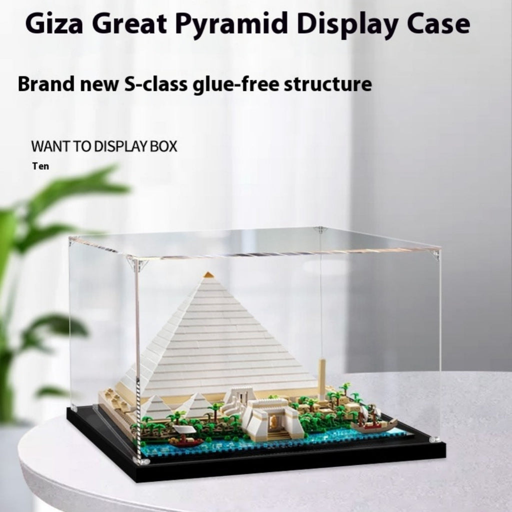 Egypt Khufgiza Great Pyramid Acrylic Display Box Transparent Hand-made Storage Box