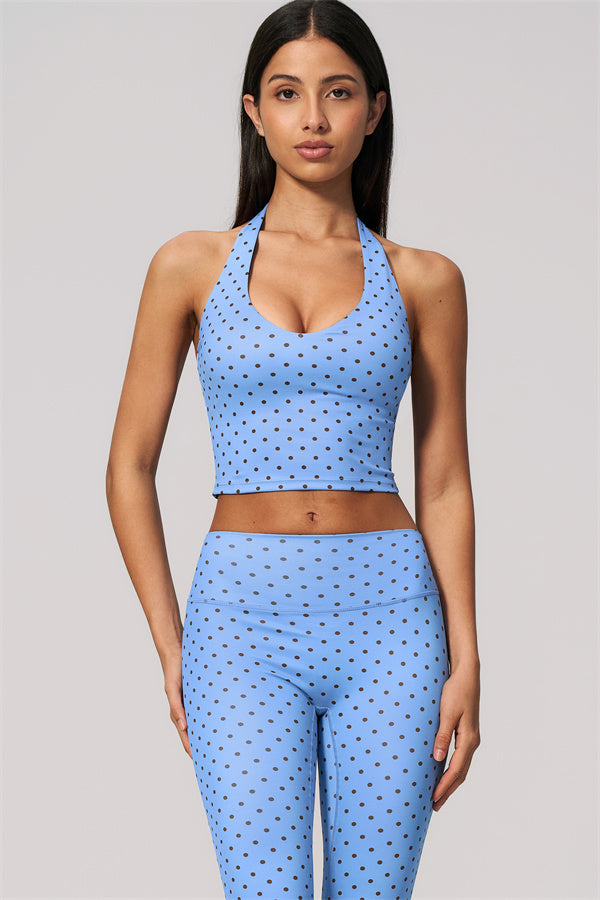 The Frame Halter Tank Top Capri Leggings 2-Piece Set
