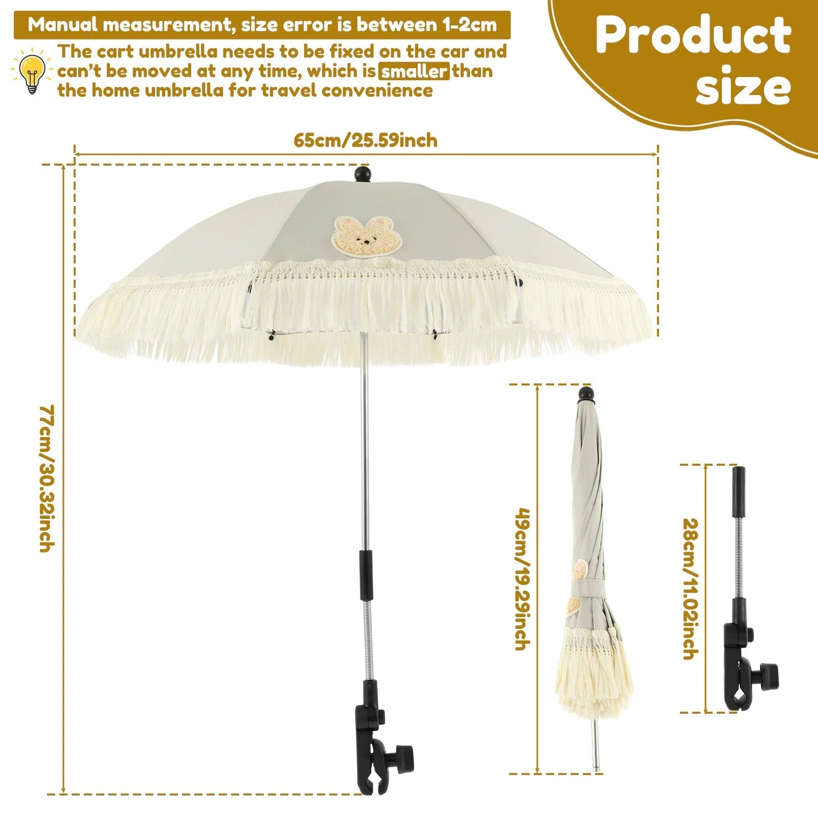 Baby Stroller UV-protective Sunshade For Walks