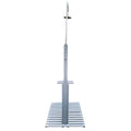 Outdoor Garden Pool Shower with Chassis Board, Cooling Solution, Gray Solid W