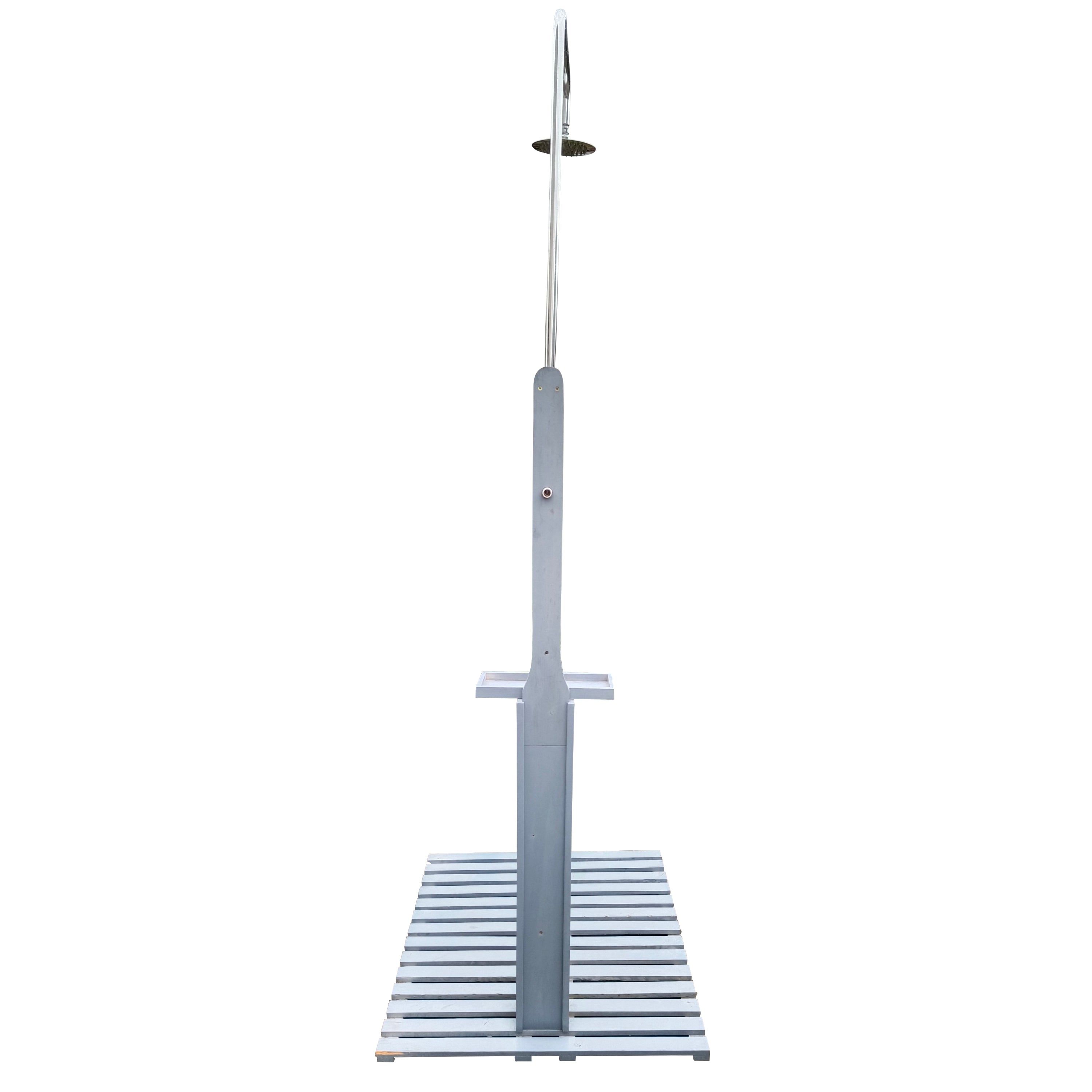 Outdoor Garden Pool Shower with Chassis Board, Cooling Solution, Gray Solid W