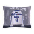 Star Wars Welcome to the Galaxy Navy and Gray R2-D2, You R2 Cute Decorative Toddler Pillow