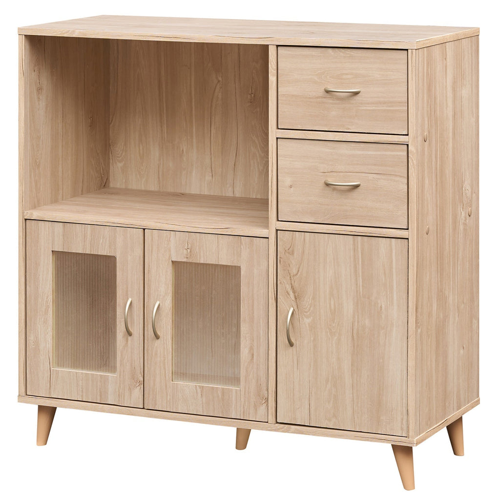 36 Inch Sideboard Buffet Cabinet with Open Compartment