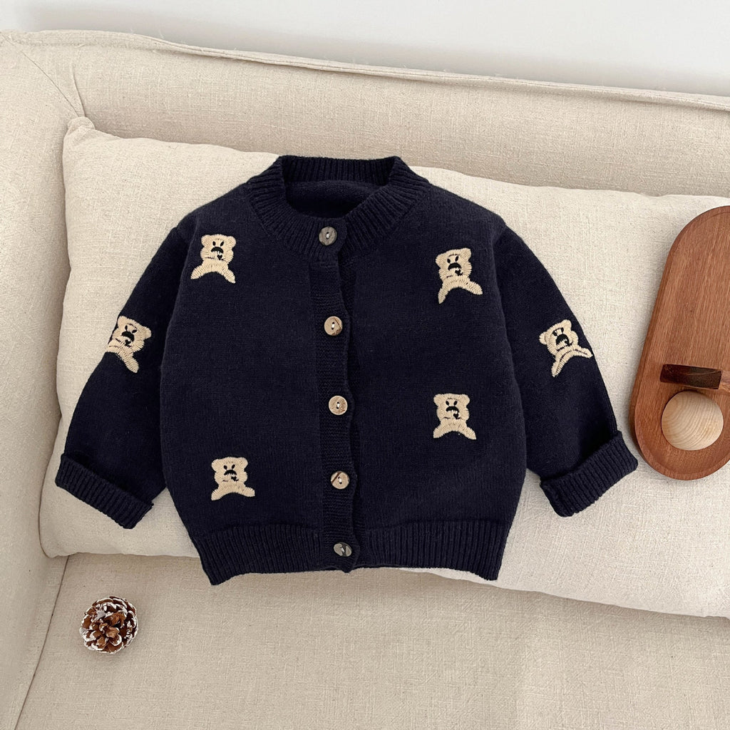 Autumn Fashion Knitted Cardigan Cute Kids Coat