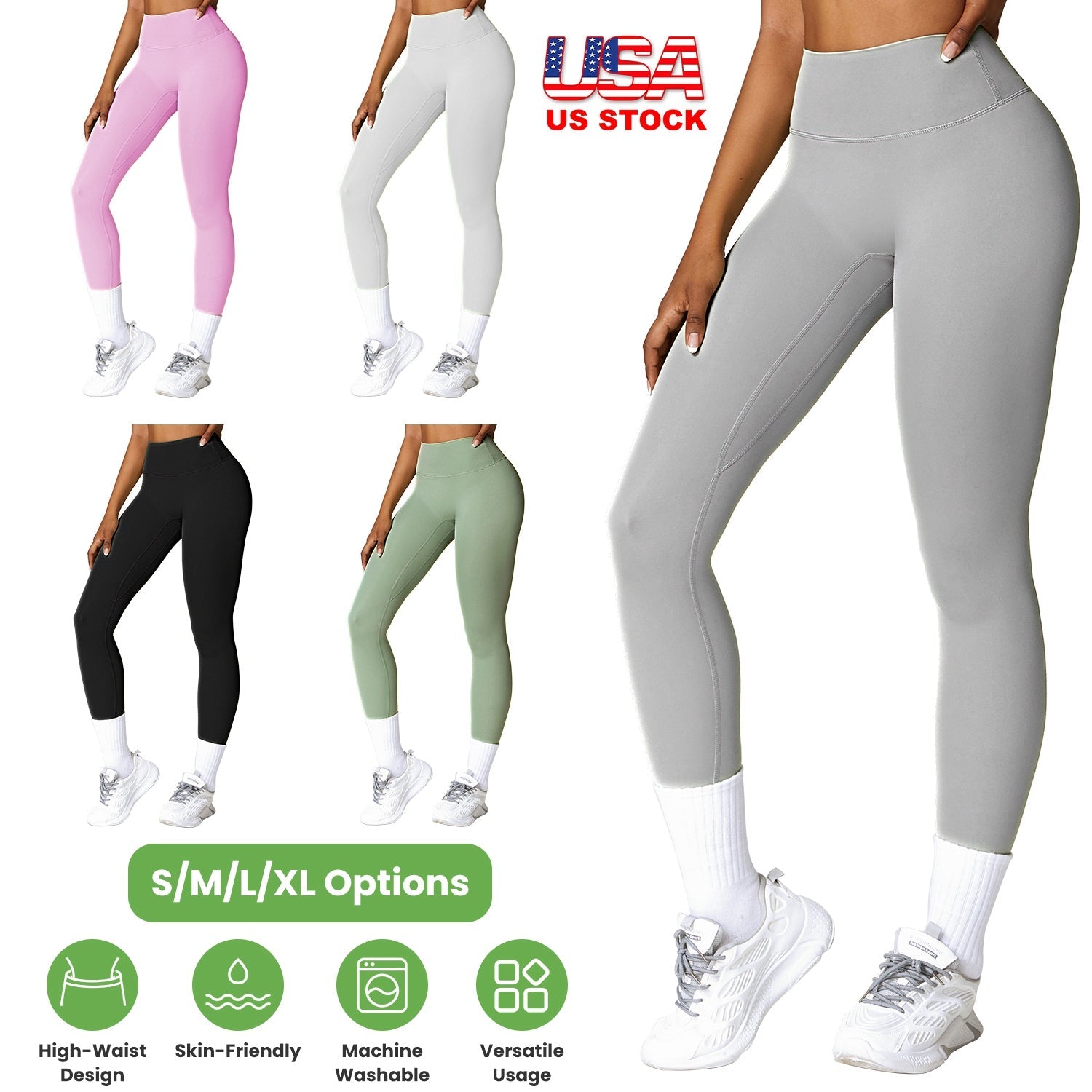 Women's High Waist Leggings with Tummy Control