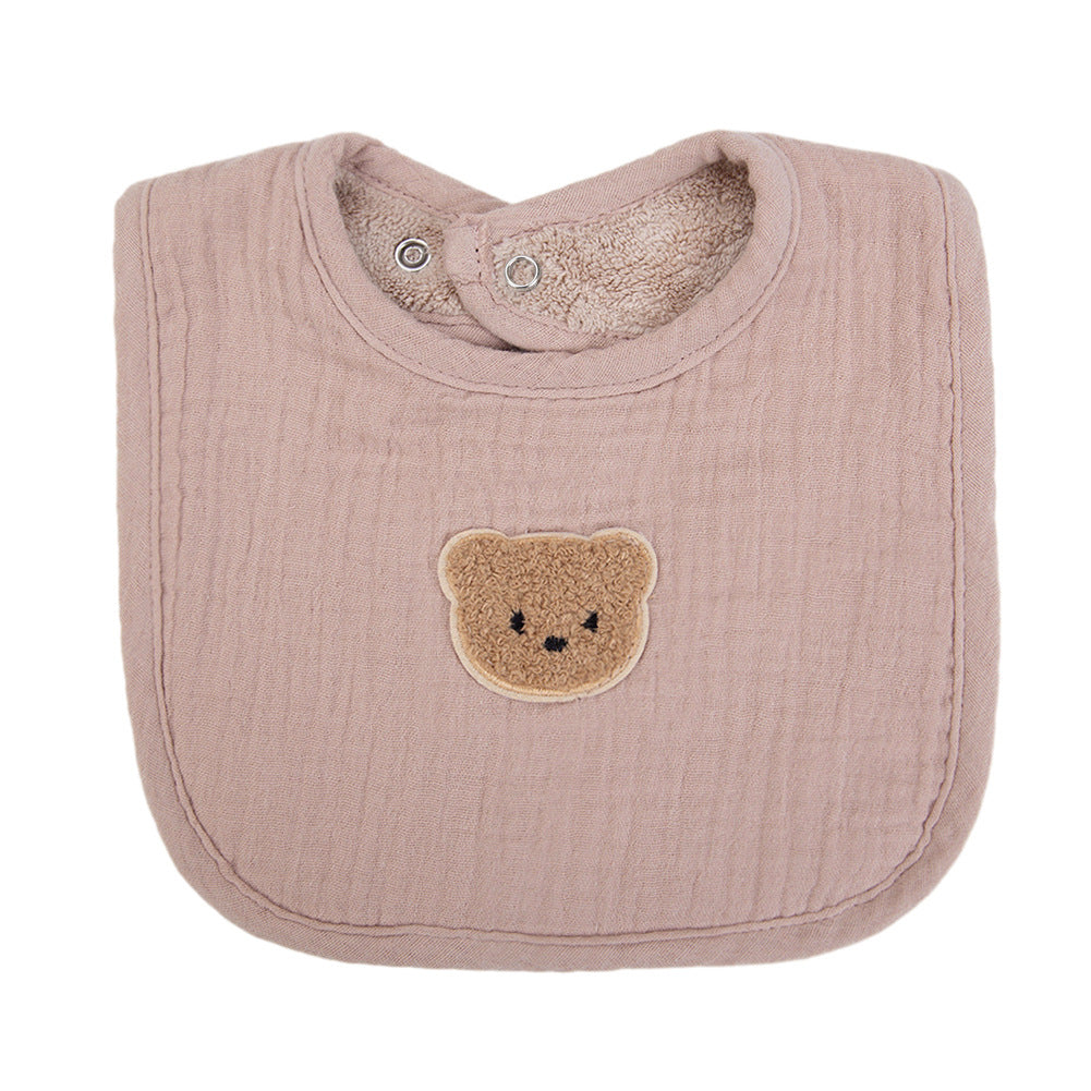 Creative Cartoon Animal Print Baby Cotton Bib
