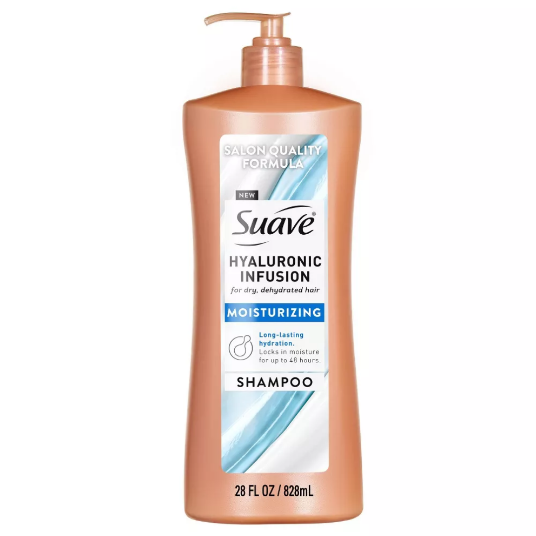 Suave Hyaluronic Infusion Moisturizing Shampoo for Dry Hair (28oz)