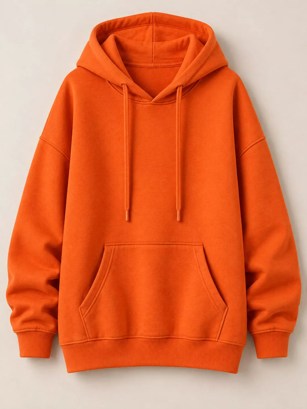 Drawstring Dropped Shoulder Hoodie