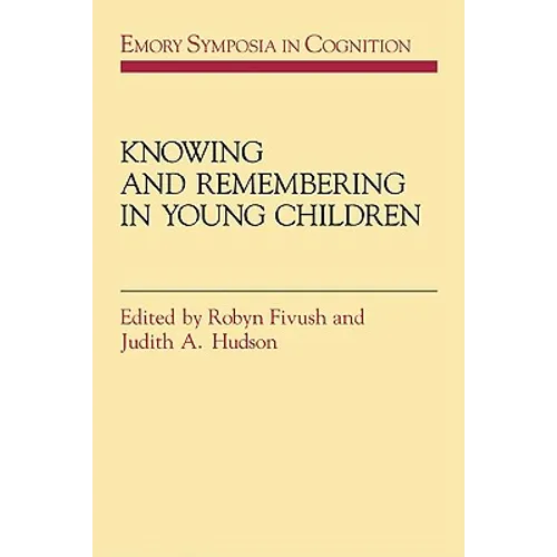 Knowing and Remembering in Young Children - Paperback