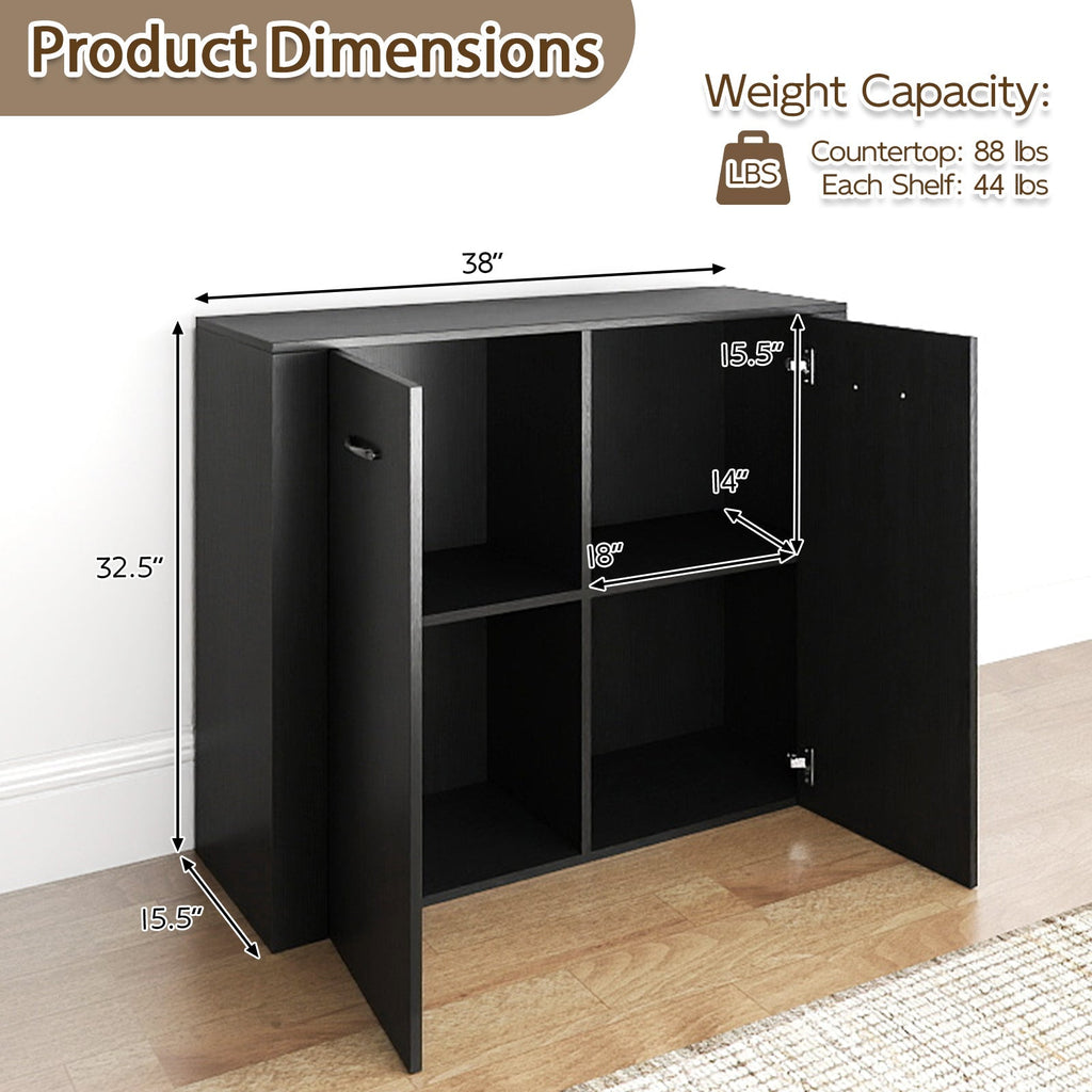 38" Buffet Modern Sideboard Cabinet with Storage