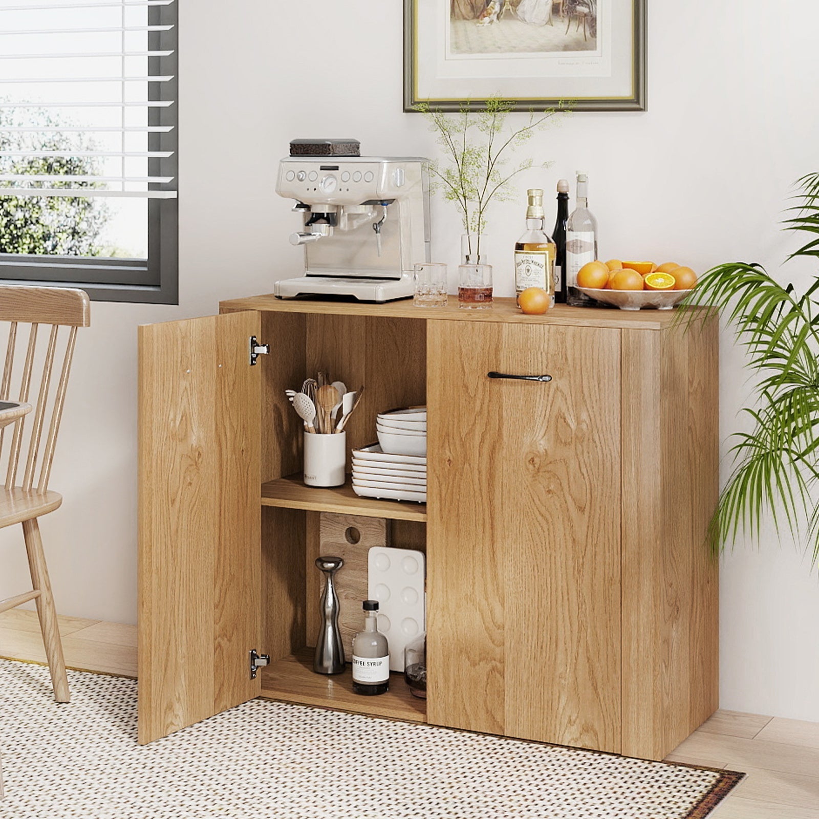 38" Buffet Modern Sideboard Cabinet with Storage