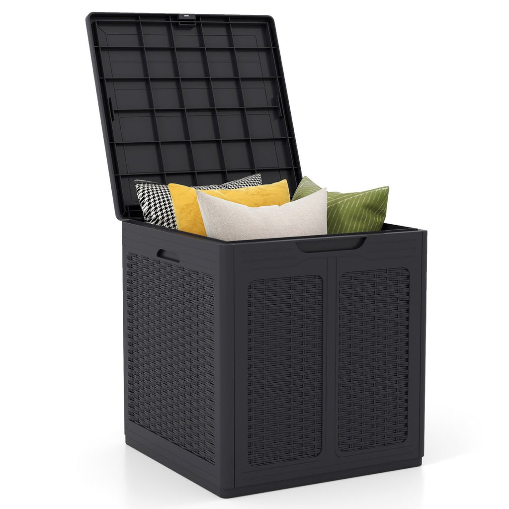 39 Gallon Deck Box with Lockable Lid - Weatherproof Storage