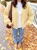 Button Up V-Neck Cardigan