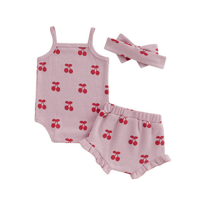 Sweet Daisy Mesh Camisole And Shorts Kids Outfit Set