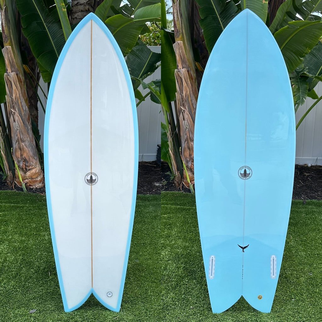 The Finlet Twin Fin Fish Surfboard - Cutlap Aqua EPS