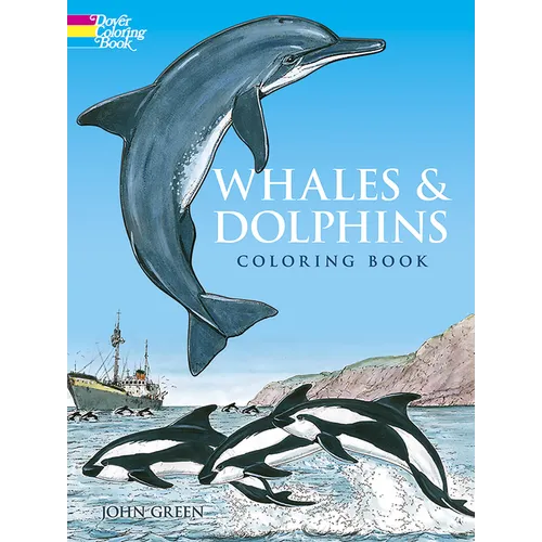 Whales and Dolphins Coloring Book - Paperback