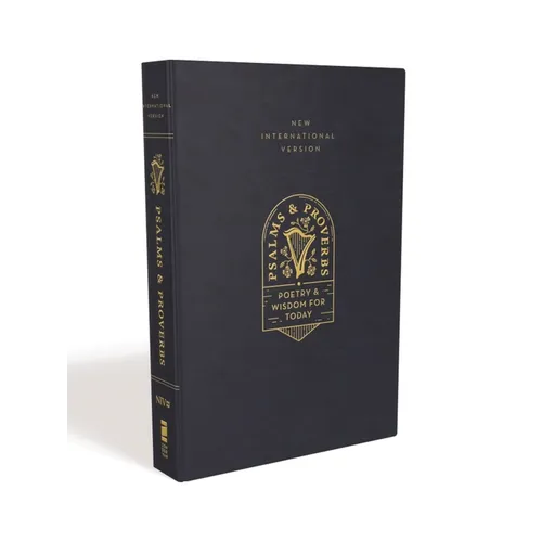 Niv, Psalms and Proverbs, Leathersoft Over Board, Navy, Comfort Print: Poetry and Wisdom for Today - Hardcover