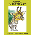Animal Inspired Art, Volume 3: Adult Coloring Book - Paperback