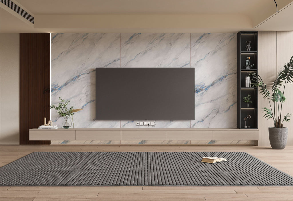 3D Bluewave PVC Marble Sheets UV Protected | Waterproof | 4x8 ft (32 sq. ft)