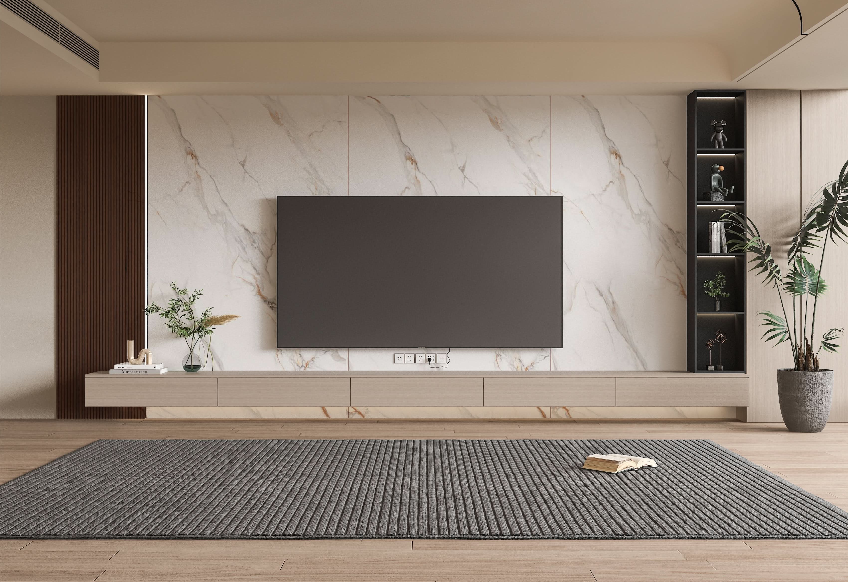 3D White wave Azure PVC Marble Sheets | Waterproof | 4x8 ft (32 sq. ft)