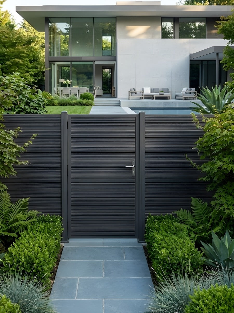Aluminum Premium Fence Gate 4x6 – Modern, Heavy Duty, Full Privacy