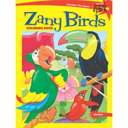 Spark Zany Birds Coloring Book - Paperback