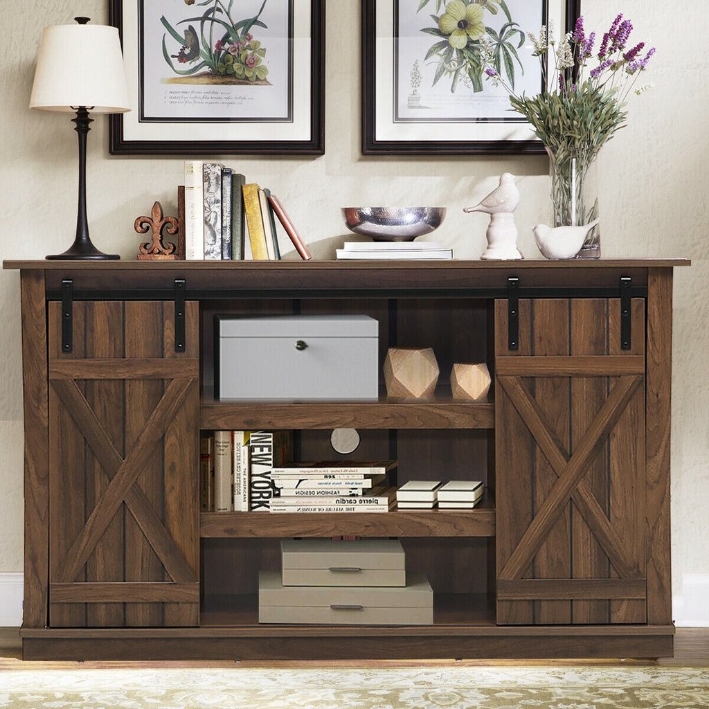 Sliding Barn TV Stand Console Table
