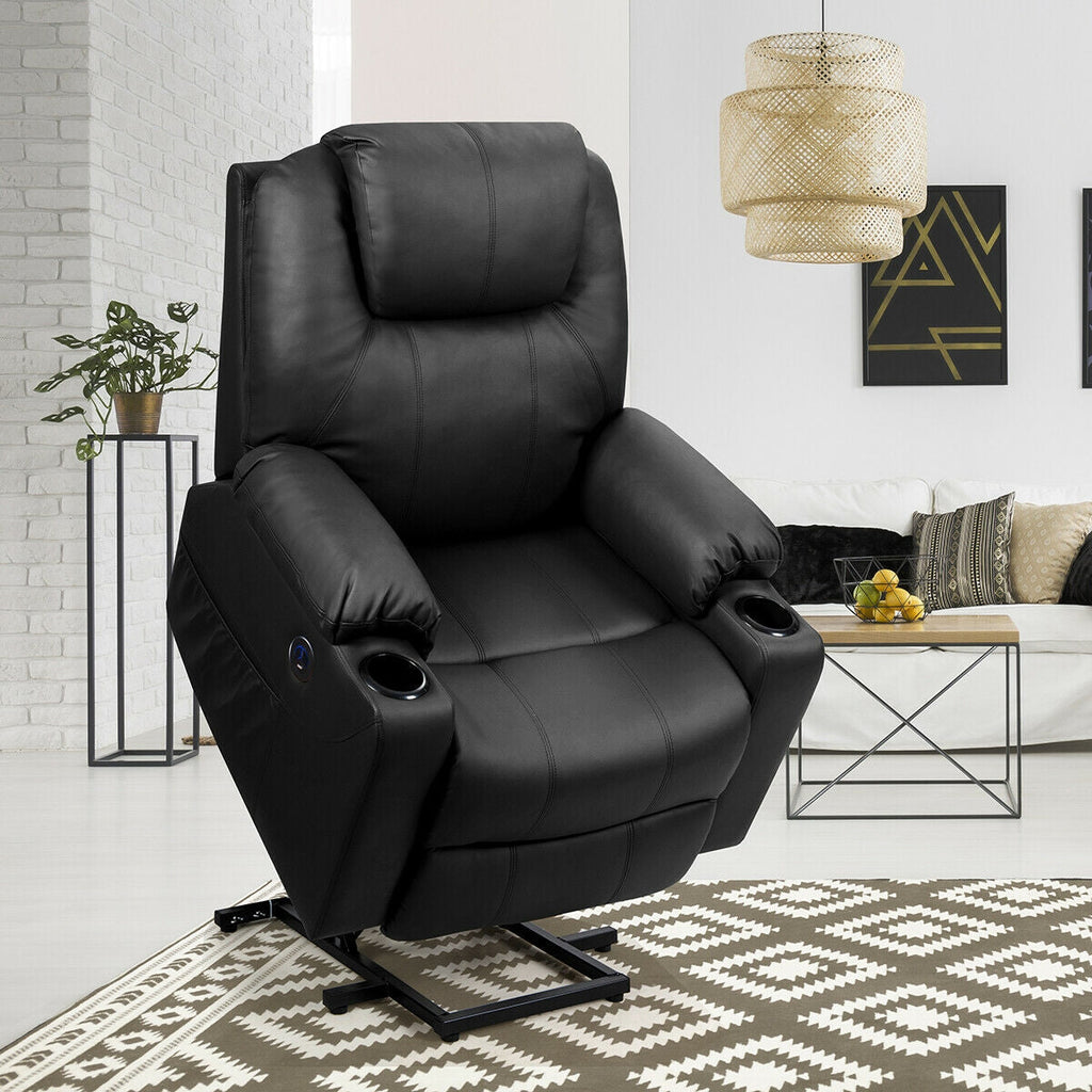 Electric Power Lift Leather Massage Sofa