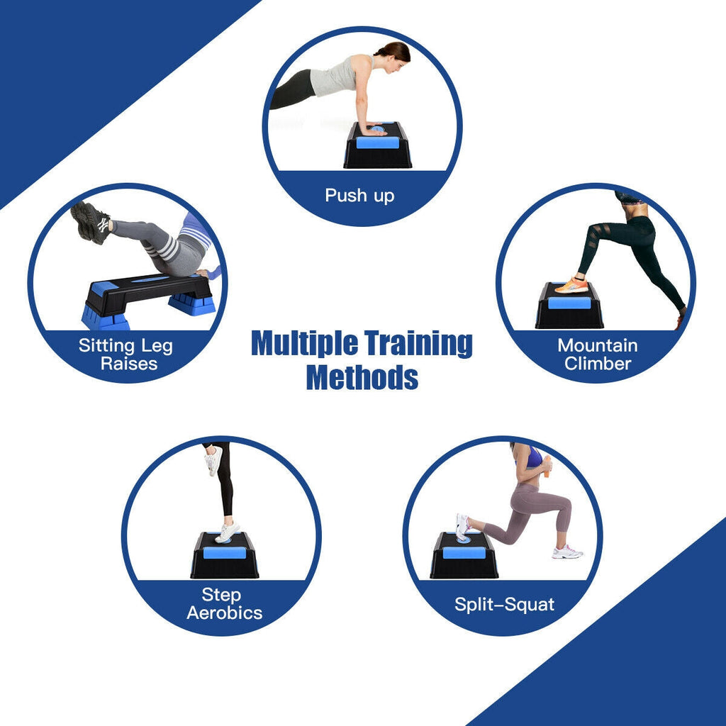 Aerobic Exercise Stepper Trainer with Adjustable Height 5