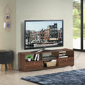 TV Stand Entertainment Media Center Console for TV's up to 60 Inch with Drawers Walnut