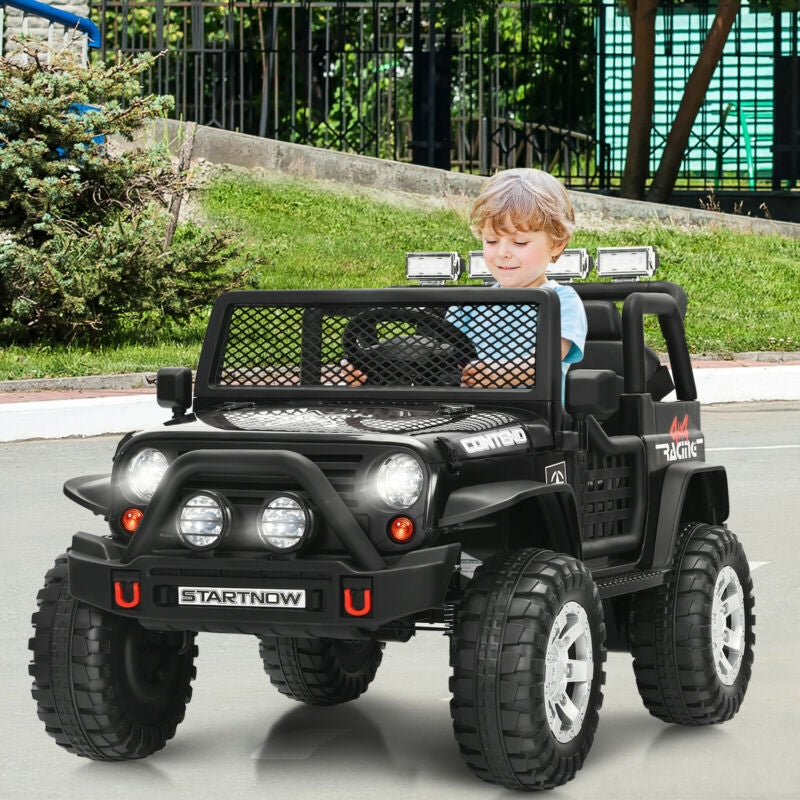12V Kids Electric Ride On Truck with Remote Control and Operation Lever