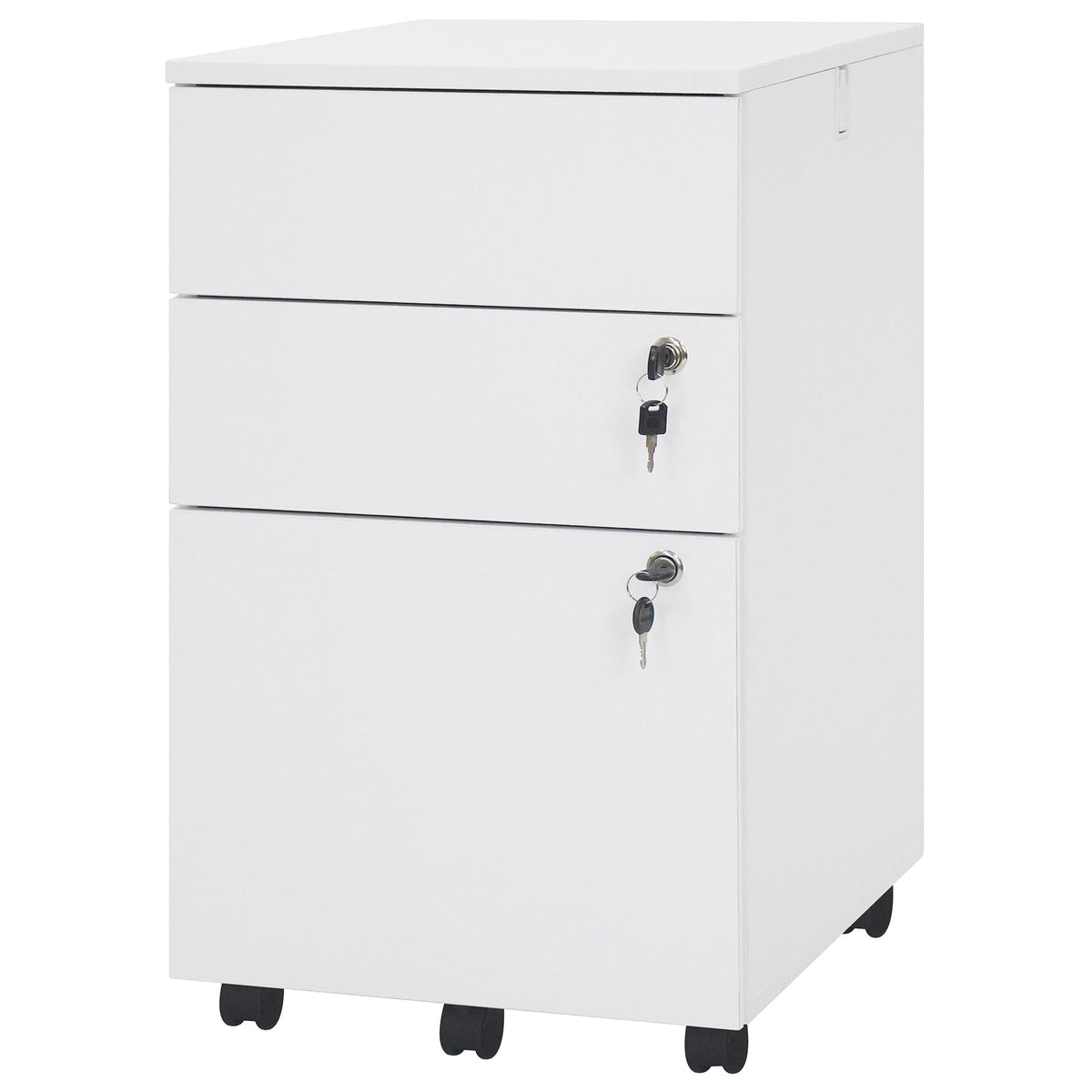 3 Drawer Filing Cabinet Locking Pedestal Desk