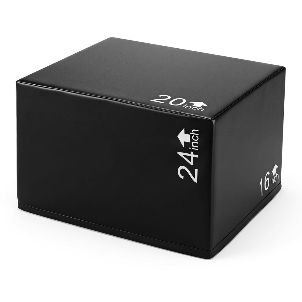 Foam Plyometric Box 3-in-1 with Non-Slip Surface