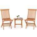 3 Pieces Folding Patio Bistro Set